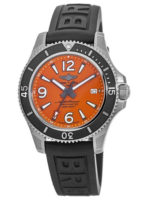 breitling superocean automatic 42 orange